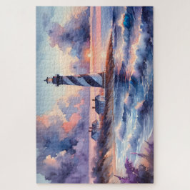 Cape Hatteras Lighthouse am Sonnenuntergang Puzzle