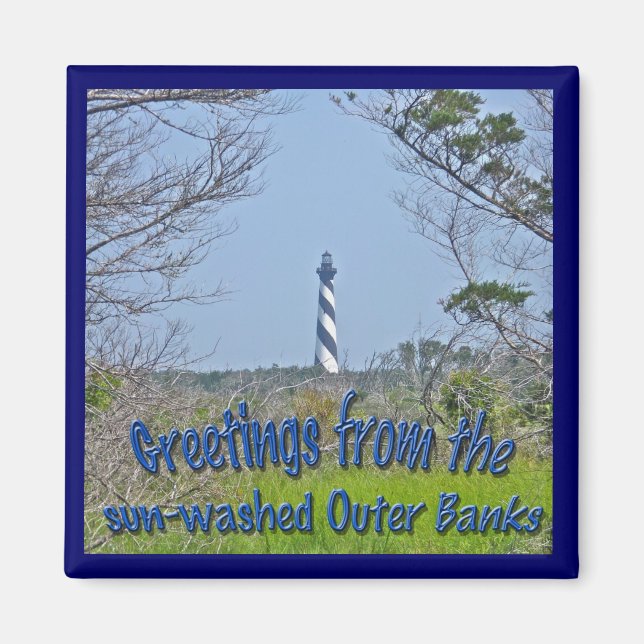 Cape Hatteras Lighthouse aus der Wetlands-Reihe Magnet (Vorne)