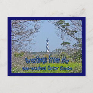 Cape Hatteras Lighthouse aus der Wetlands-Reihe Postkarte