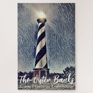 Cape Hatteras Lighthouse Äußere Banken OBX NC Puzzle