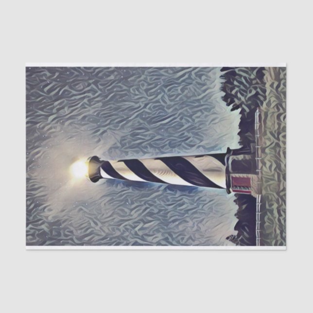 Cape Hatteras Lighthouse Äußere Banken OBX NC Seidenpapier (Vorderseite)