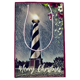 Cape Hatteras Lighthouse Äußere Banken OBX Weihnac Mittlere Geschenktüte