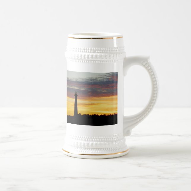 Cape Hatteras Lighthouse bei Sunset Stein Bierglas (Rechts)