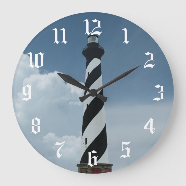 Cape Hatteras Lighthouse Große Wanduhr (Vorderseite)