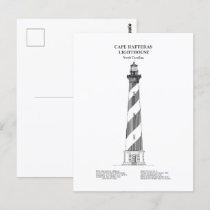 Cape Hatteras Lighthouse - North Carolina - BD Postkarte