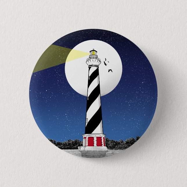 Cape Hatteras Lighthouse North Carolina Button (Vorderseite)