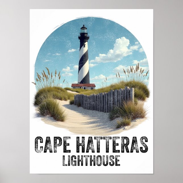 Cape Hatteras Lighthouse - North Carolina Poster (Vorne)