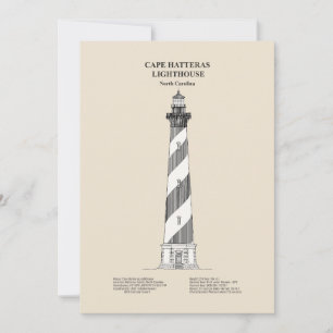 Cape Hatteras Lighthouse - North Carolina - SBD Dankeskarte