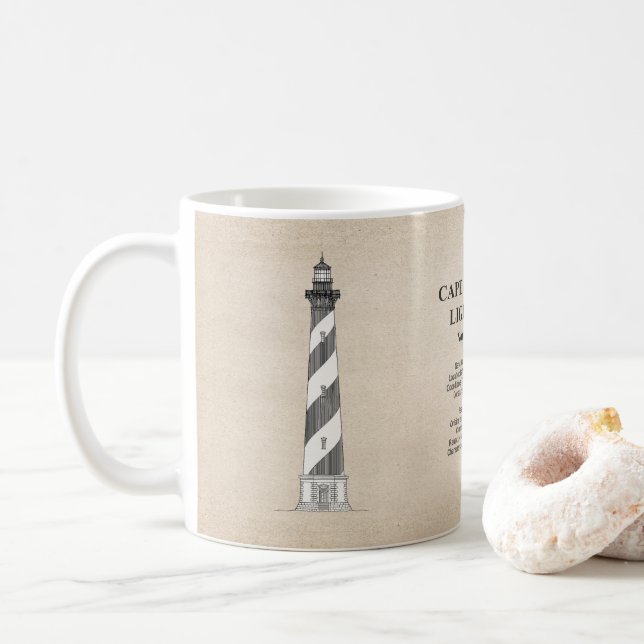 Cape Hatteras Lighthouse - North Carolina - SBD Kaffeetasse (Mit Donut)