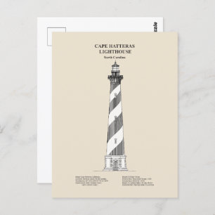Cape Hatteras Lighthouse - North Carolina - SBD Postkarte