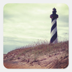 Cape Hatteras Lighthouse Quadratischer Aufkleber