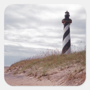 Cape Hatteras Lighthouse Quadratischer Aufkleber