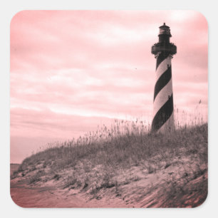 Cape Hatteras Lighthouse Quadratischer Aufkleber