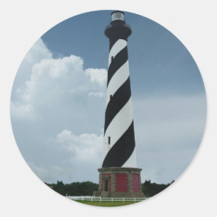 Cape Hatteras Lighthouse Runder Aufkleber