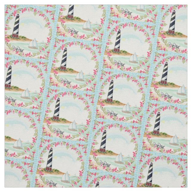Cape Hatteras Lighthouse Stoff (Muster)