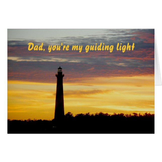 Cape Hatteras Lighthouse Vatertag Card (Vorderseite (Horizontal))