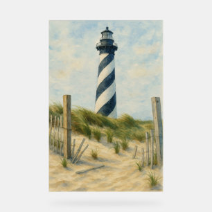 Cape Hatteras Lighthouse Wasserfarbe Acrylschild