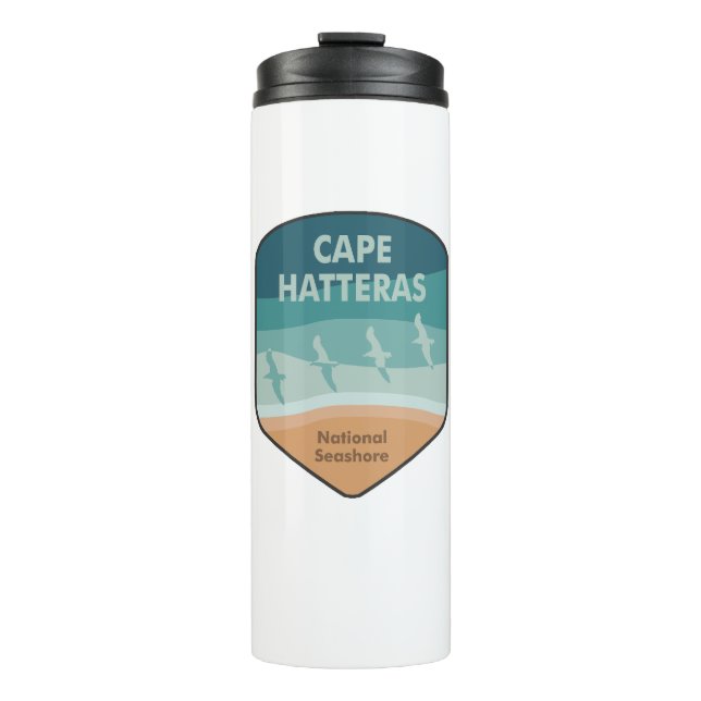 Cape Hatteras National Seashore Seagulas Thermosbecher (Vorderseite)
