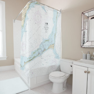 Cape Hatteras Nautical Chart 11555 Duschvorhang