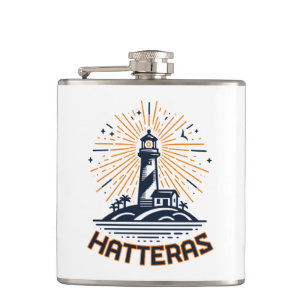 Cape Hatteras North Carolina Leuchtturm Sunrise Flachmann