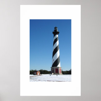 Cape Hatteras Snow Poster