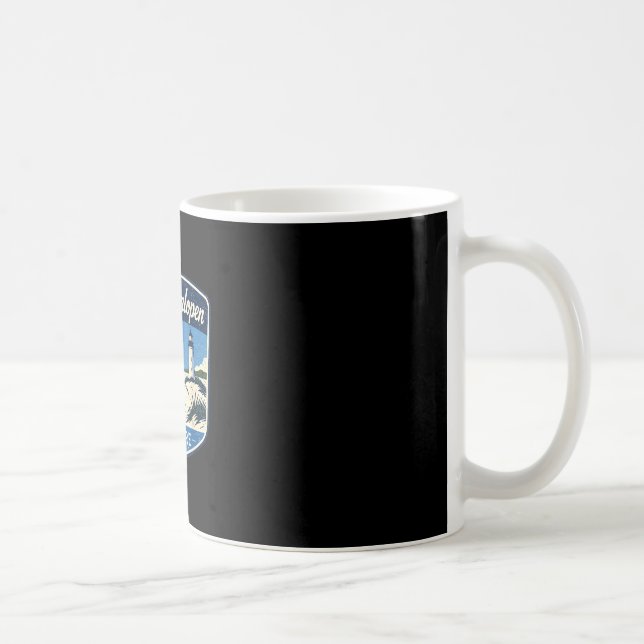 Cape Henlopen Delaware Leuchtturm Strand Ozean Kaffeetasse (Rechts)
