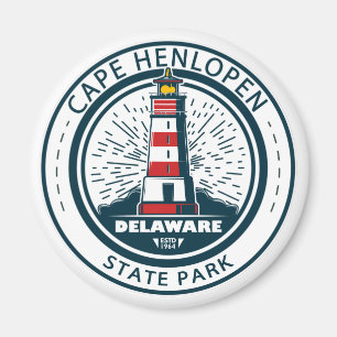 Cape Henlopen Staat Park Delaware Abzeichen Magnet