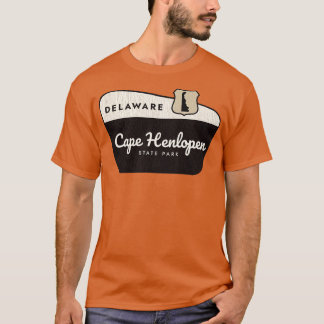 Cape Henlopen Staat Park Delaware Begrüßungszeiche T-Shirt