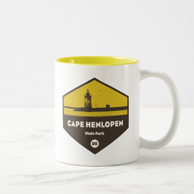 Cape Henlopen Staat Park Zweifarbige Tasse (Rechts)