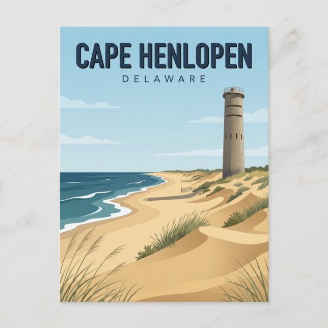 Cape Henlopen State Park Delaware Postkarte (Vorderseite)