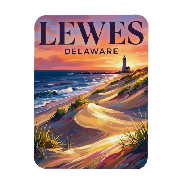Cape Henlopen State Park USA Magnet (Vertikal)