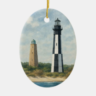 Cape Henry Leuchttürme Keramik Ornament