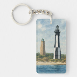Cape Henry Leuchttürme Schlüsselanhänger