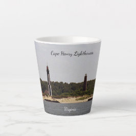 Cape Henry Lighthouse Latte Tasse