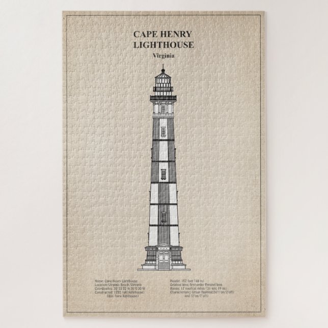 Cape Henry Lighthouse - Virginia - SBD Puzzle (Vertikal)