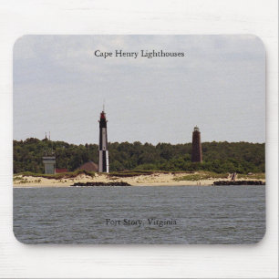 Cape Henry Lighthouses mousepad