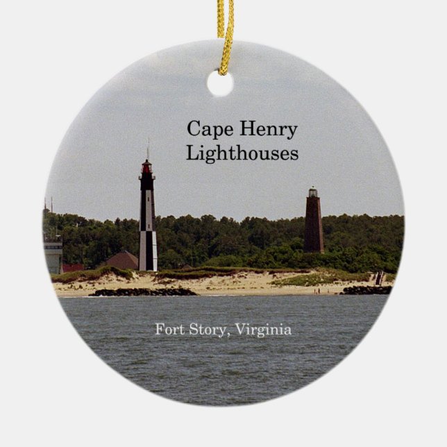 Cape Henry Lighthouses Ornamente (Vorne)