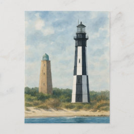 Cape Henry Lighthouses Postkarte