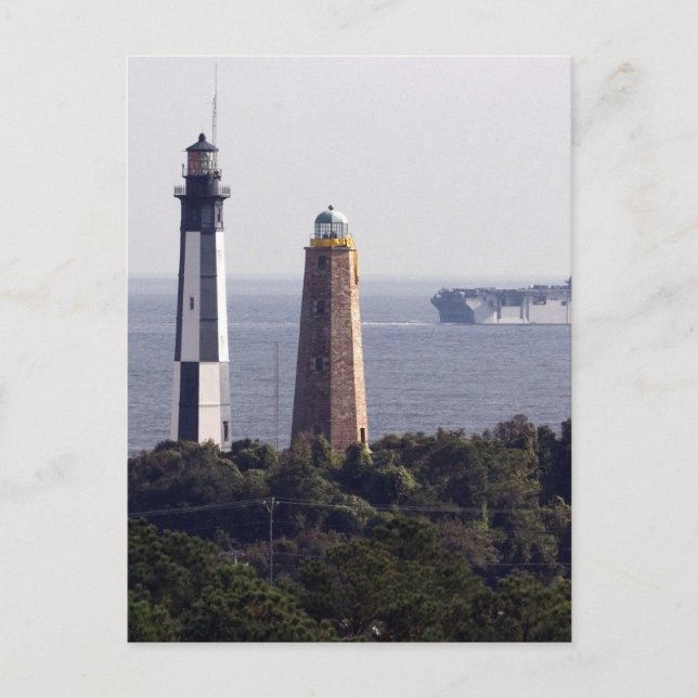 Cape Henry Lighthouses Postkarte (Vorderseite)