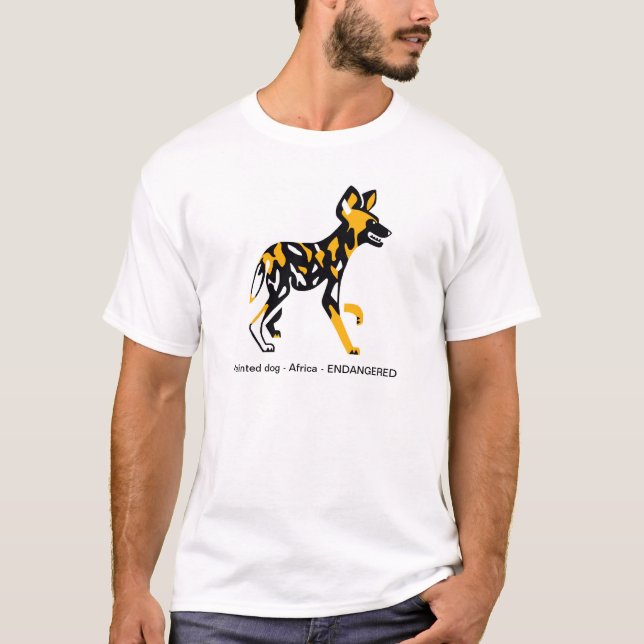 Cape-Jagdhund - Gemalter Hund - Tiergrafie T-Shirt (Vorderseite)