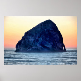 Cape Kiwanda Haystack Rock bei Sunset in Oregon Poster
