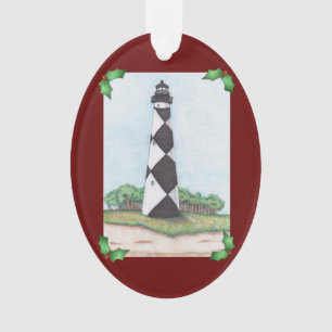 Cape Lookout Leuchtturm-Weihnachtsornament Ornament