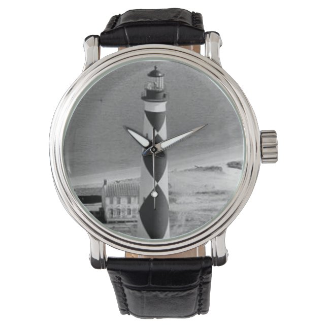 Cape Lookout Lighthouse Armbanduhr (Vorderseite)