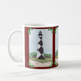 Cape Lookout Lighthouse Weihnachtsfeier Tasse