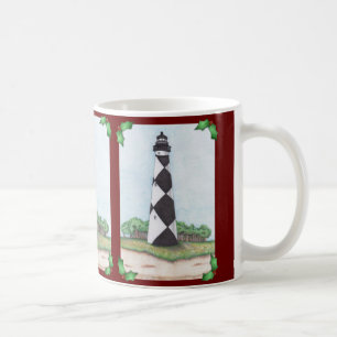 Cape Lookout Lighthouse Weihnachtsfeier Tasse