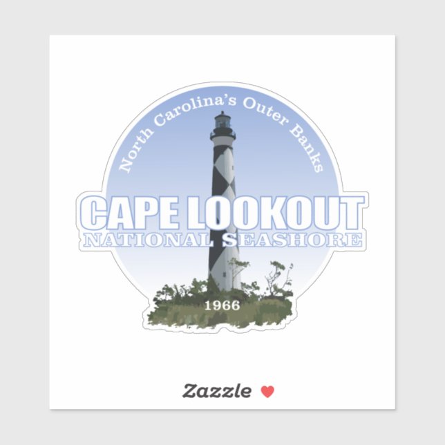 Cape Lookout National Seashore Aufkleber (Blatt)