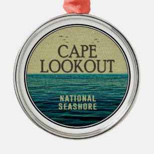 Cape Lookout National Seashore Birds Ornament Aus Metall