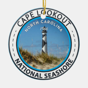Cape Lookout National Seashore North Carolina Keramik Ornament