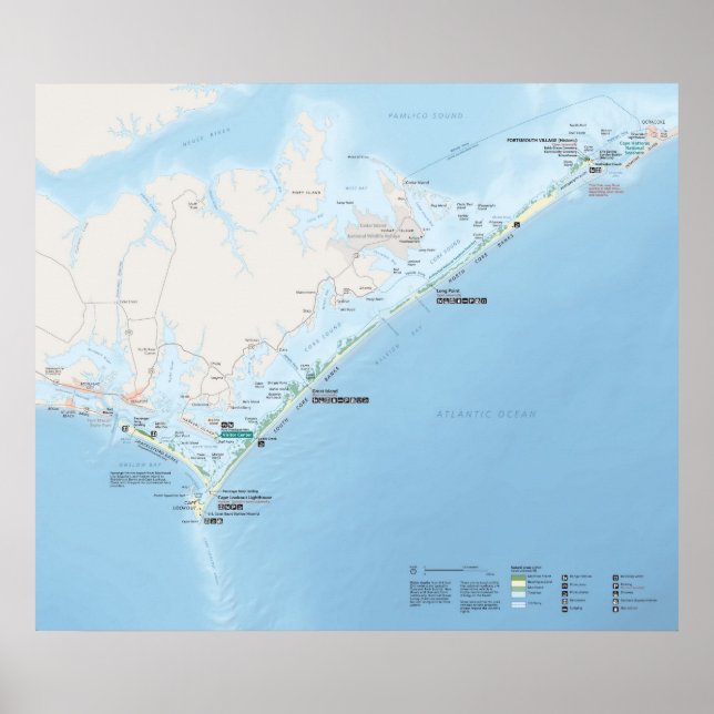 Cape Lookout National Seashore Poster (Vorne)