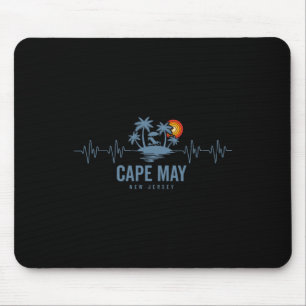 Cape May Beach New Jersey Vintage 80er Sonnenunter Mousepad